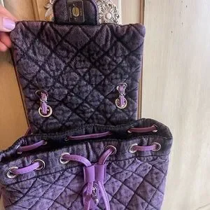 CHANEL | Bags | Chanel Denimpression Purple Black Washed  display picture 3
